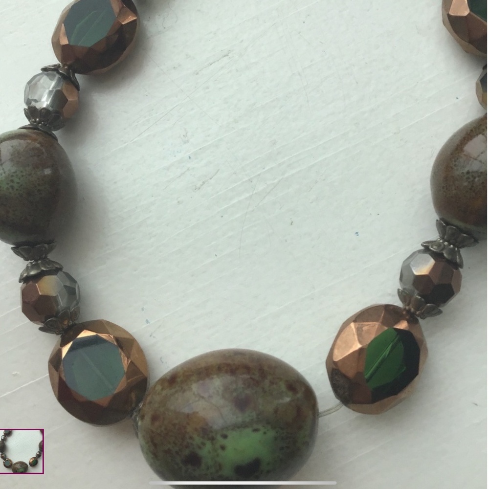 New necklace natural rocks